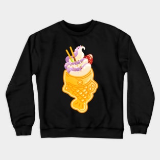 Taiyaki Ice Cream - Japanese Sweets - Kawaii Food Crewneck Sweatshirt